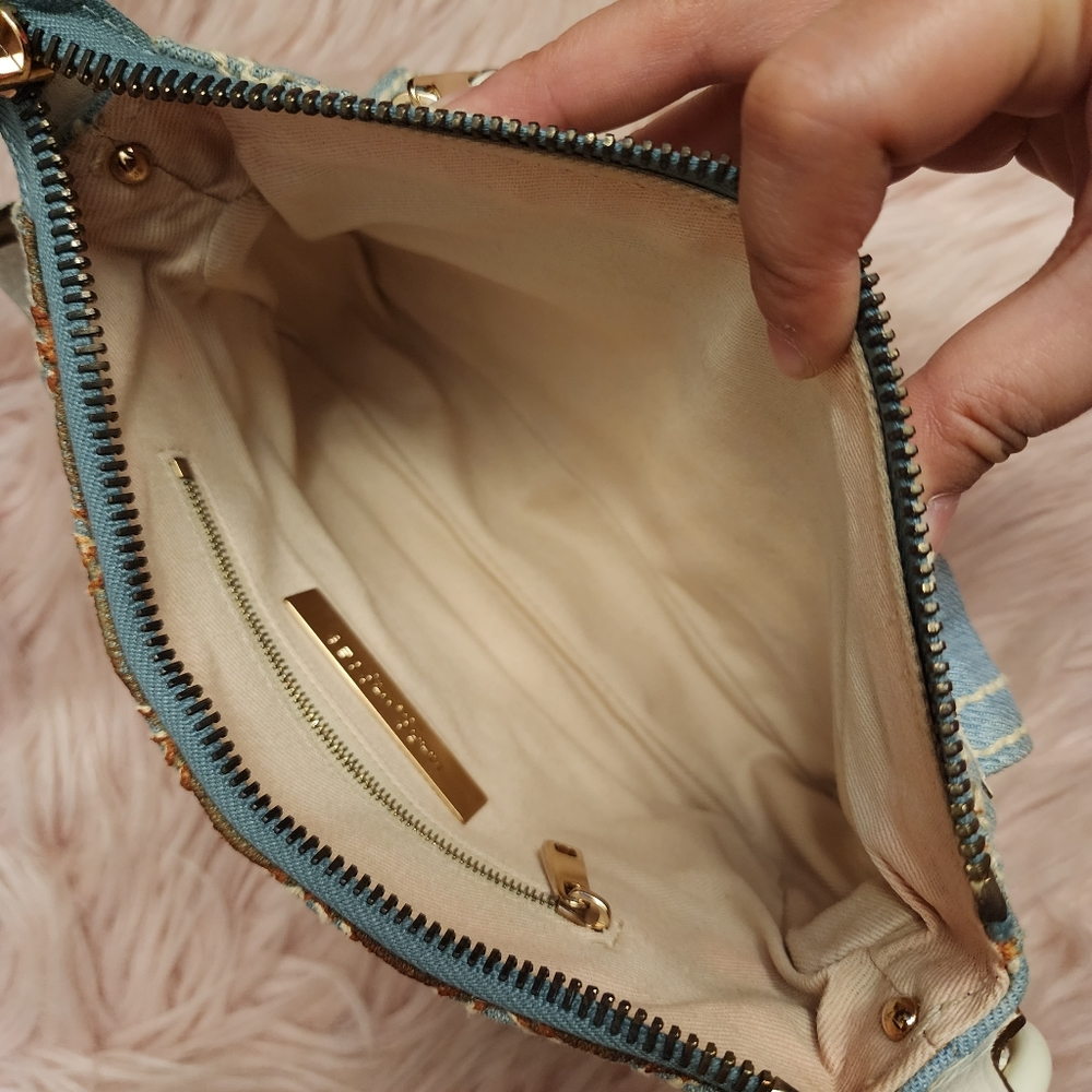 Marc Jacobs Vintage Cammie Washed Denim Bag Y2K Quilted - Picture 2 of 14